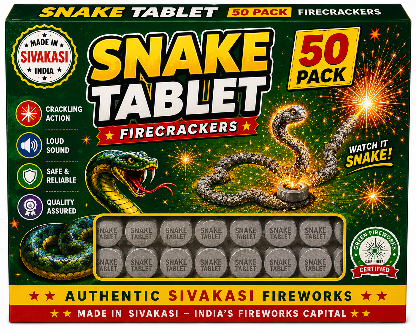Snake Tablet 50 Pack