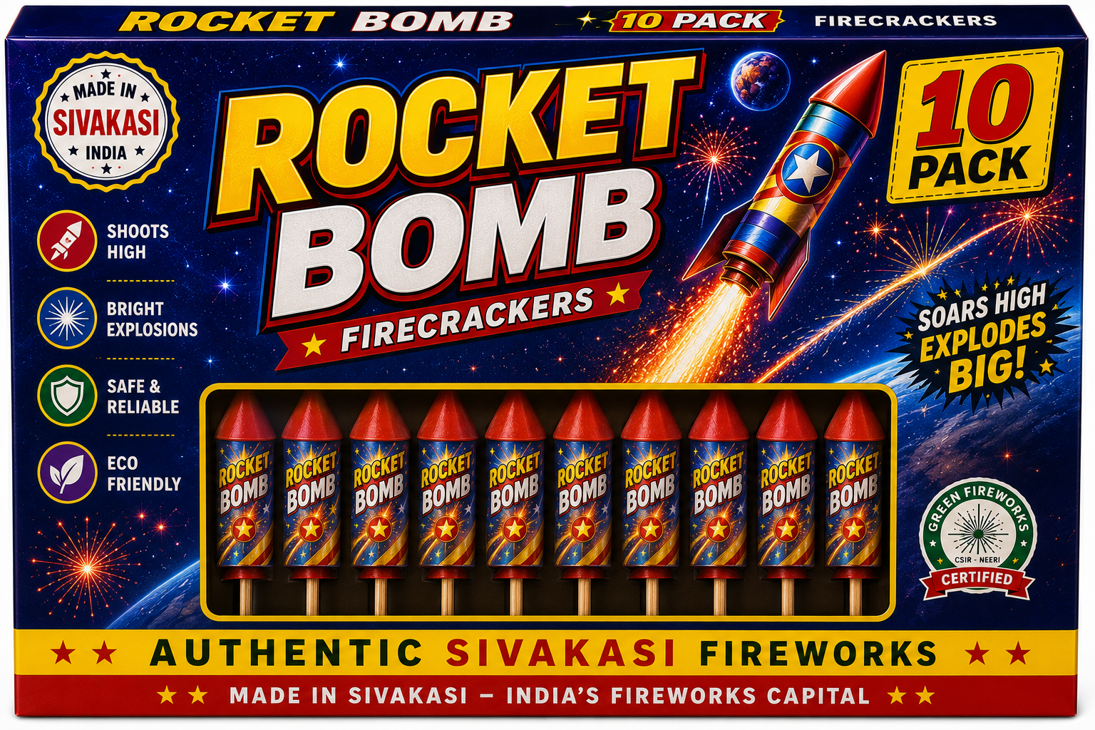 Rocket Bomb 10 Pack